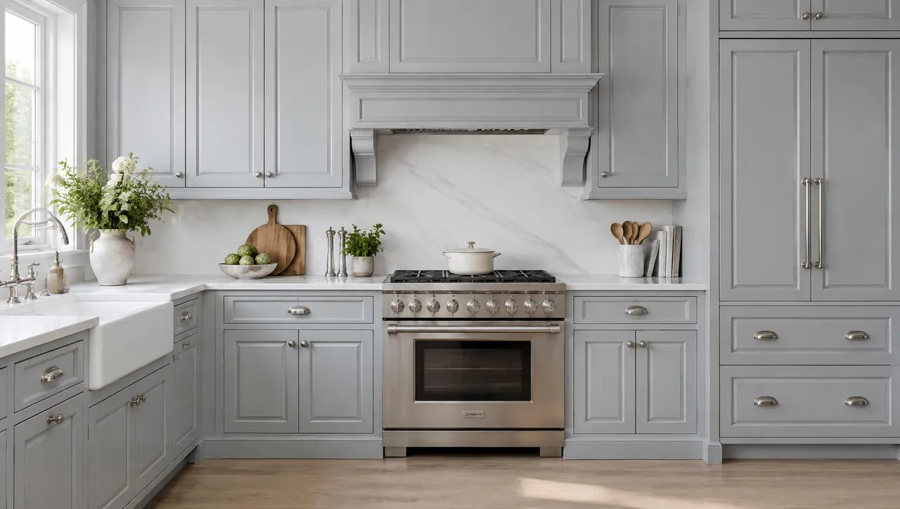 Oxford Mist cabinets kitchen