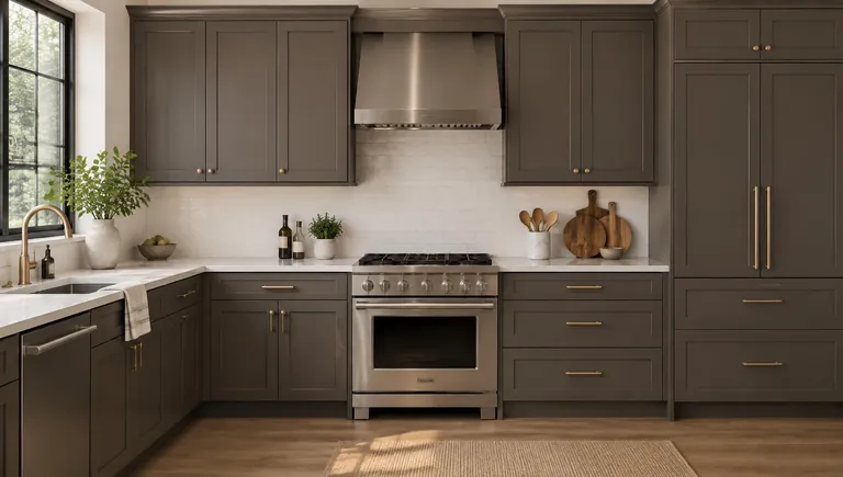 Shaker Cinder cabinets kitchen
