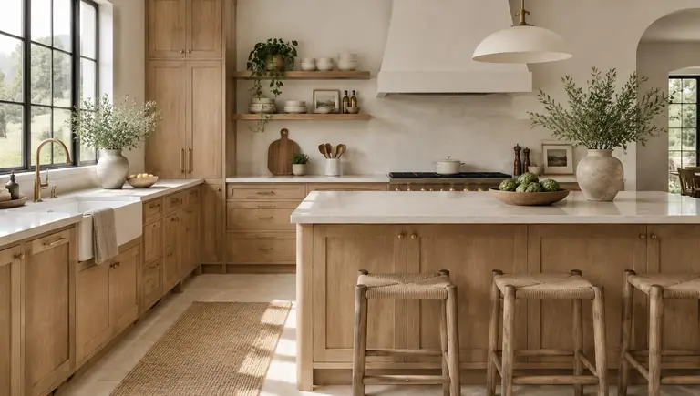 Shaker Essence Oak cabinets kitchen