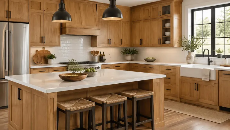 Shaker Honey cabinets kitchen